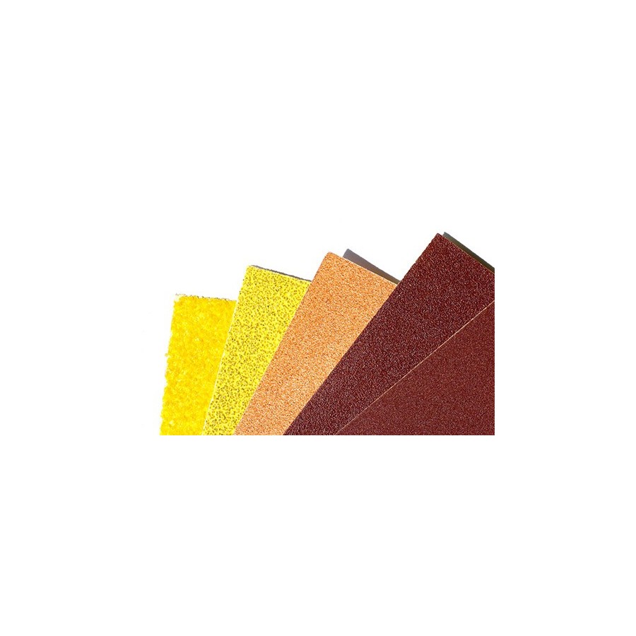 Feuilles abrasives ponçage du bois, peintures, vernis et du métal