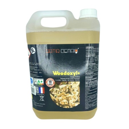 Traitement Bois SoluGuard 5L Fongicide Insecticide - Anti Xylophage Et Pourriture, Intérieur/extérieur