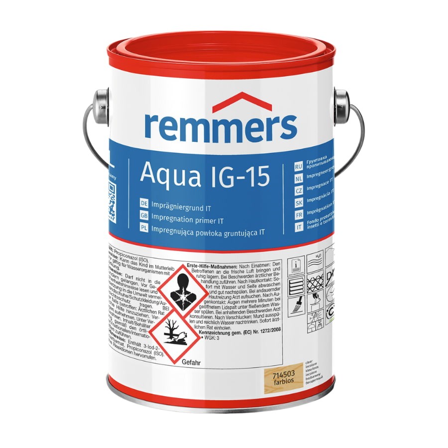 Traitement bois professionnel insecticide fongicide Remmers Aqua IG-15